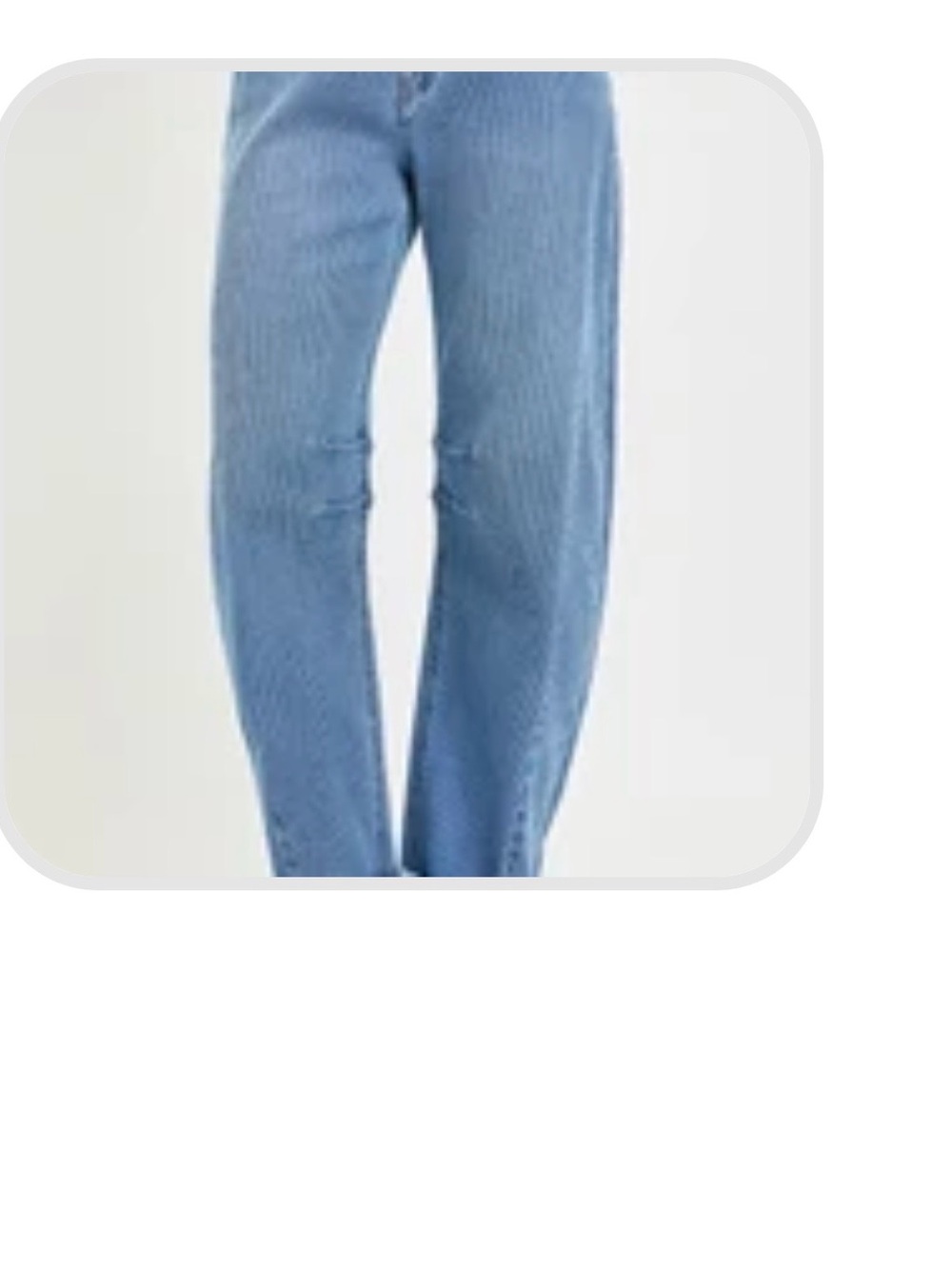 Barrel High Waist Jeans in Light Blue NWT